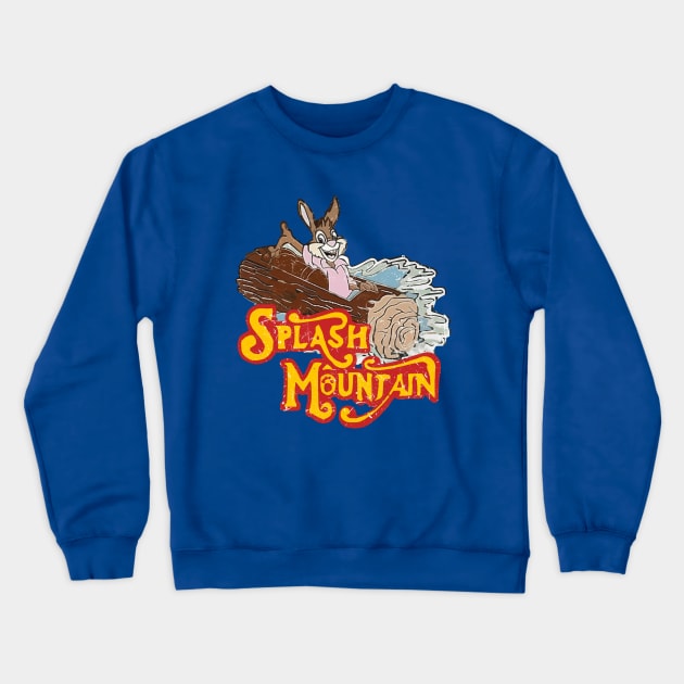 Splash Mountain Funny Rabbit Crewneck Sweatshirt by Semhar Flowers art